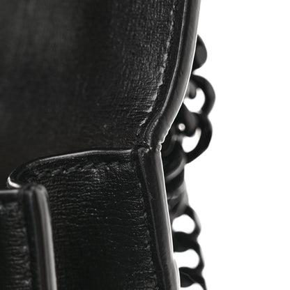 Saint Laurent Calfskin Medium Monogram Monochrome Sunset Black 11 of 13