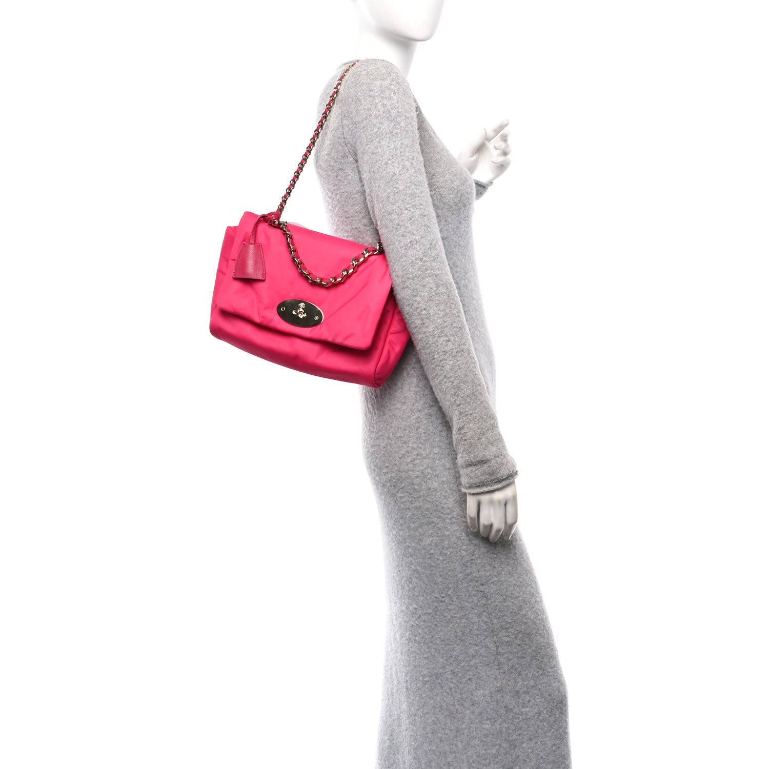 Mulberry Padded Recycled Nylon Medium Lily Mulberry Pink 2 of 9