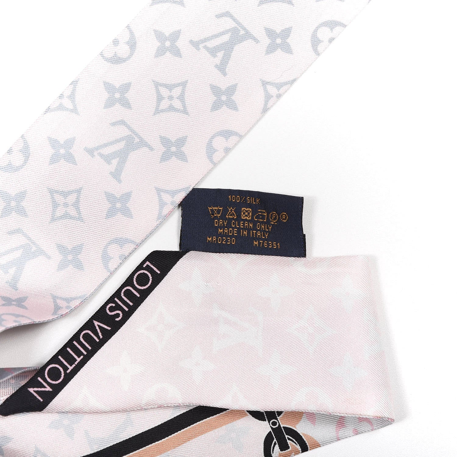 Louis Vuitton Silk Monogram Rising Confidential BB Bandeau Black Rose 5 of 5