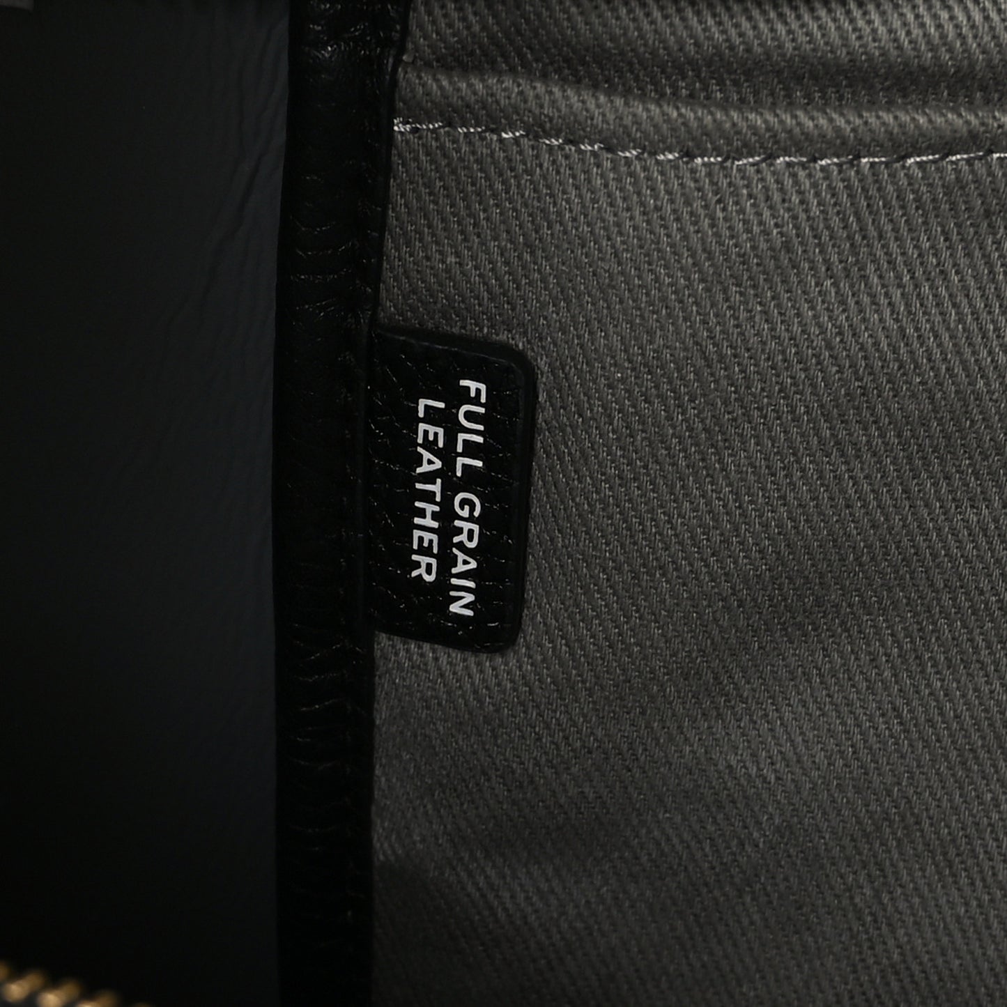 Grained Calfskin Large The Tote Bag Black