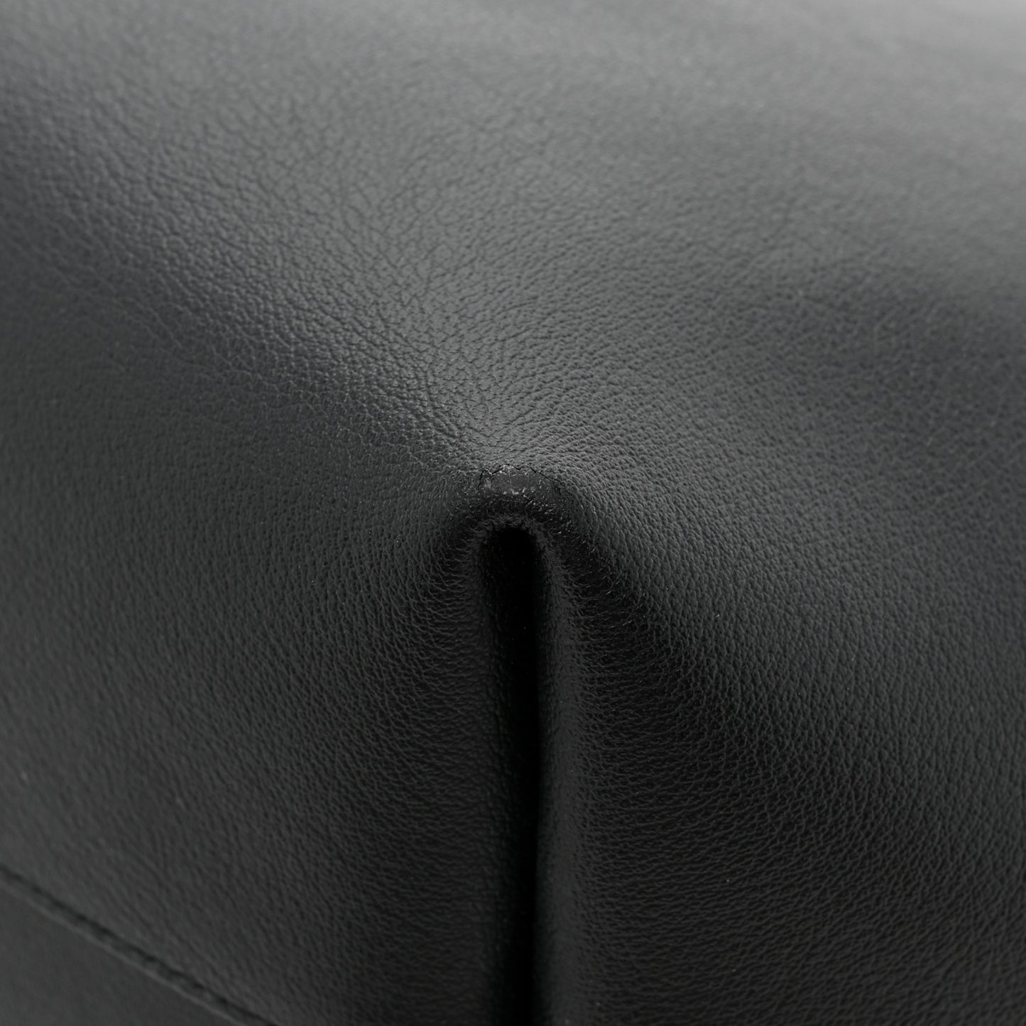 Calfskin Large Shopping Tote Black
