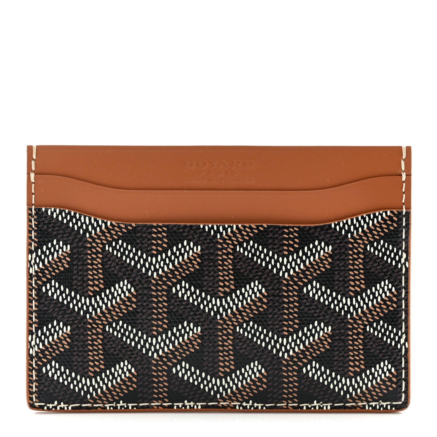 Goyard Goyardine Saint Sulpice Card Holder Black Gold 1 of 7