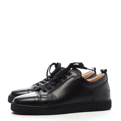 Christian Louboutin Calfskin Mens Louis Junior Flat Sneakers 43 Black 3 of 9