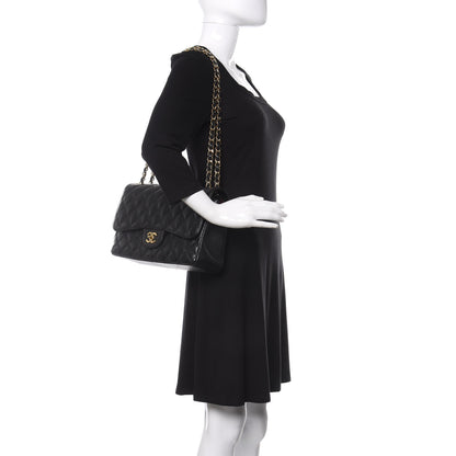Chanel Caviar Quilted Jumbo Double Flap Black 2 of 11