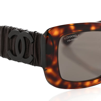 Chanel Acetate Calfskin Polarized Square Sunglasses 5473-Q Tortoise 7 of 8
