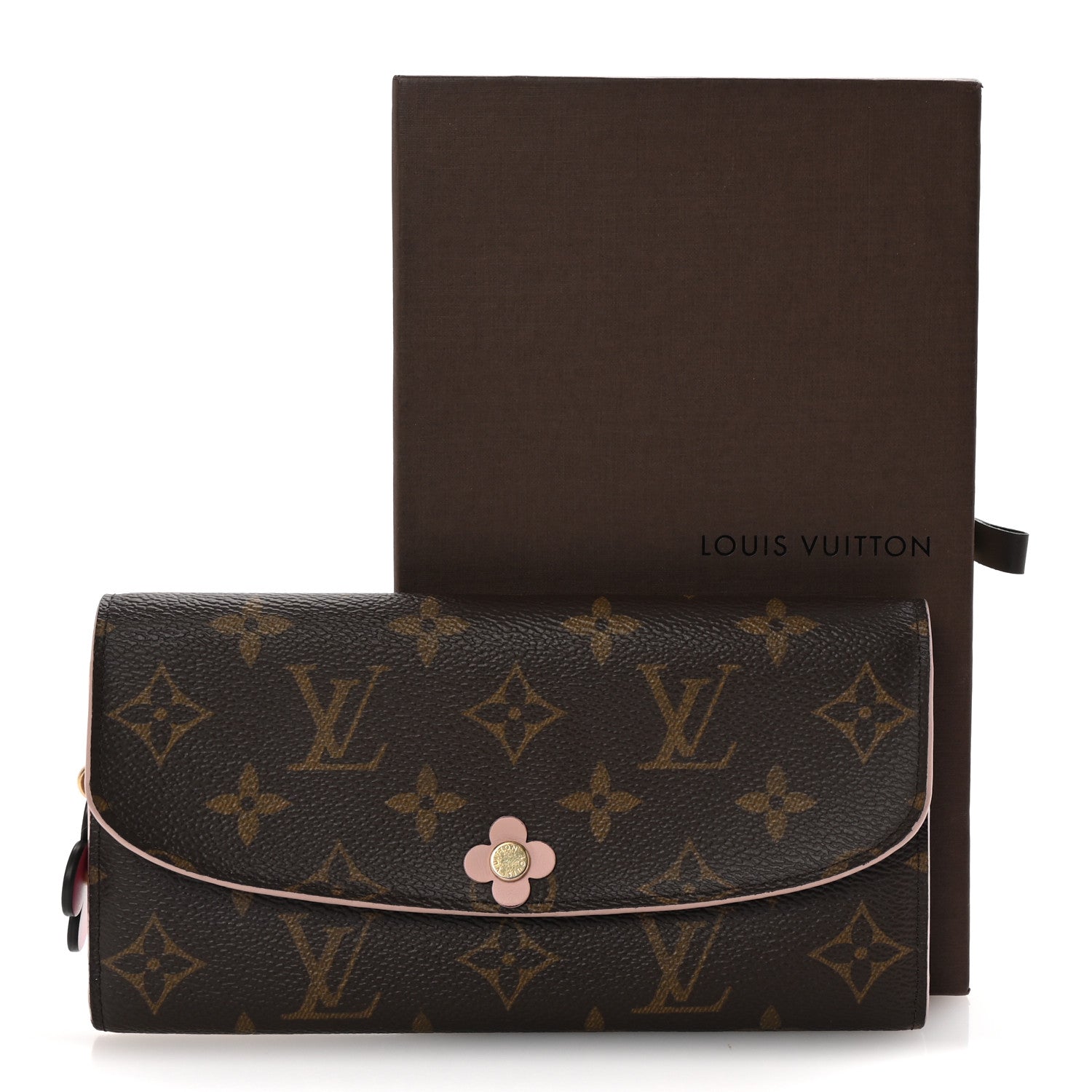 Louis Vuitton Monogram Bloom Flower Emilie Wallet Fuchsia 7 of 7