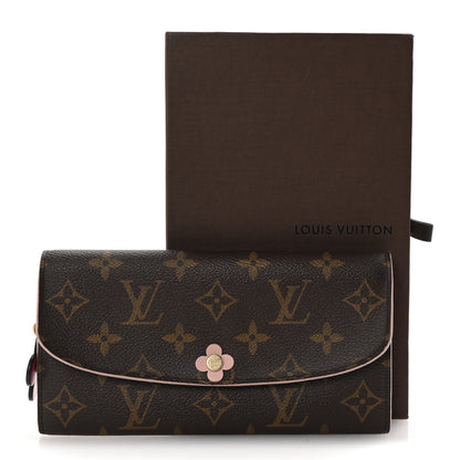 Louis Vuitton Monogram Bloom Flower Emilie Wallet Fuchsia 7 of 7