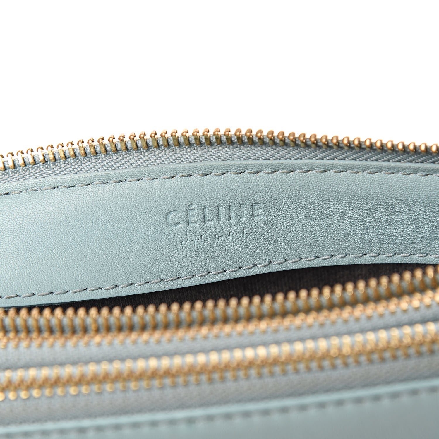 Celine Lambskin Small Trio Crossbody Bag Glacier 8 of 14