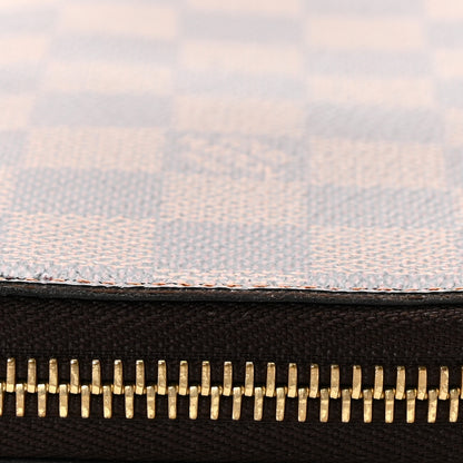 Louis Vuitton Damier Ebene Clemence Wallet Rose Ballerine 9 of 10