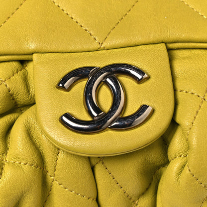 Chanel Washed Lambskin Chain Around Medium Messenger Yellow 15 of 15