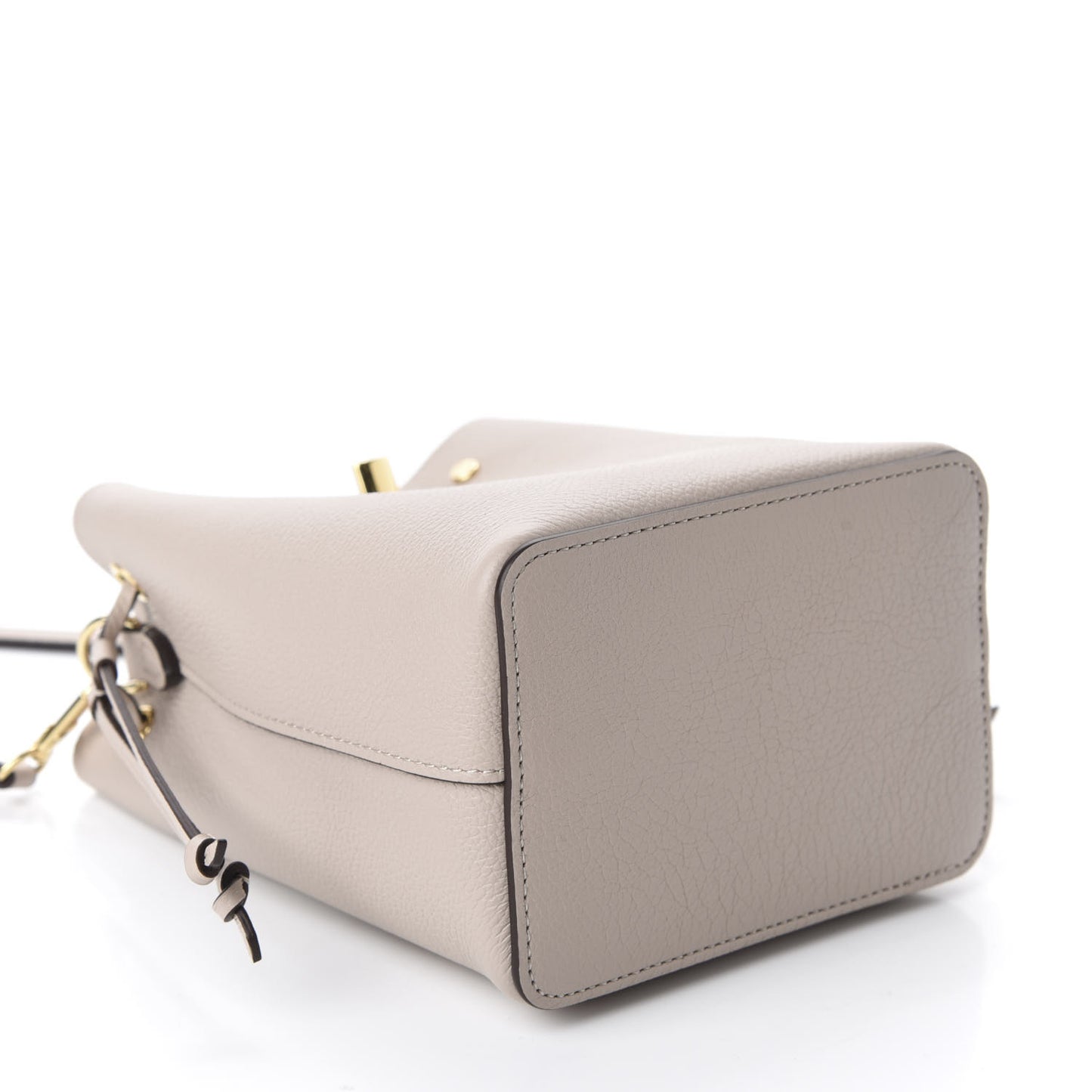 Calfskin Nano Lockme Bucket Greige