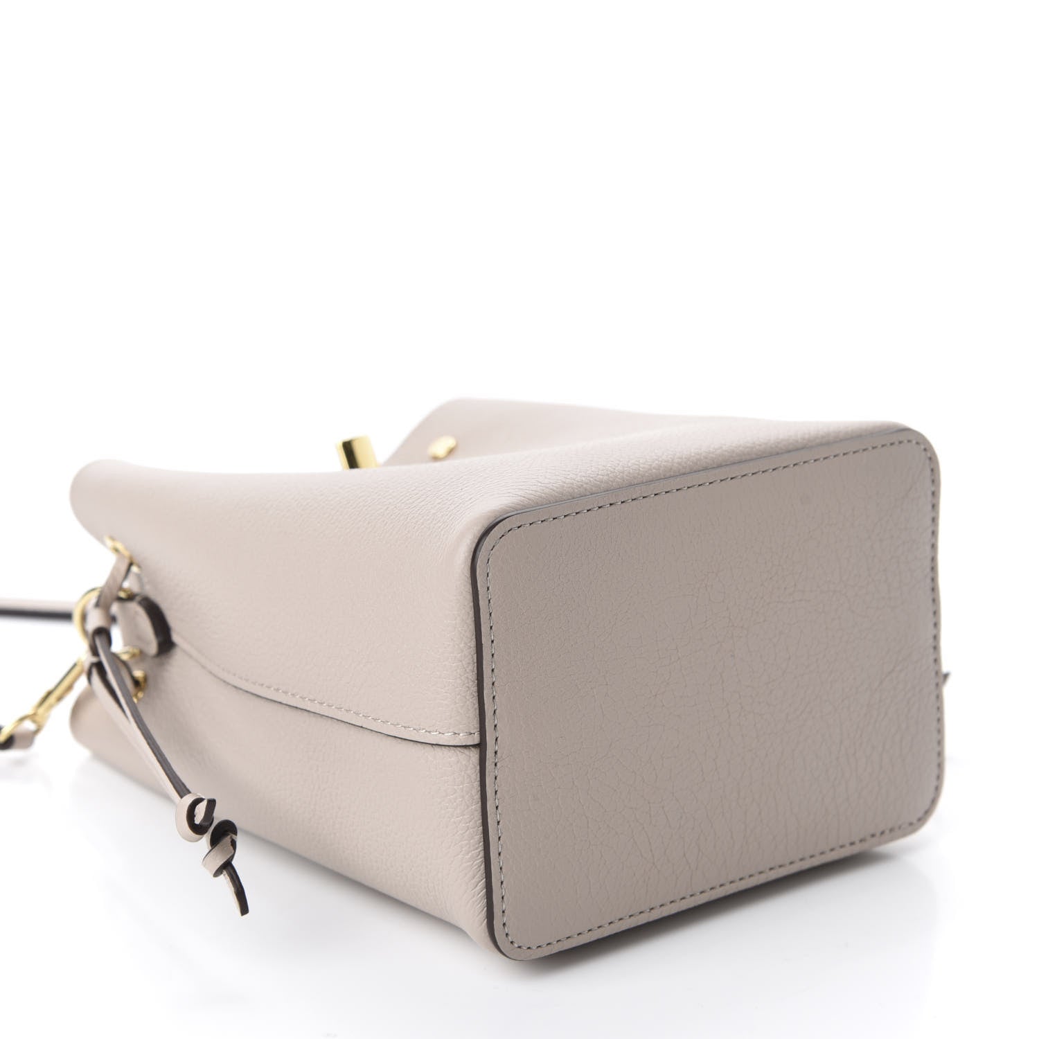 Louis Vuitton Calfskin Nano Lockme Bucket Greige 4 of 10