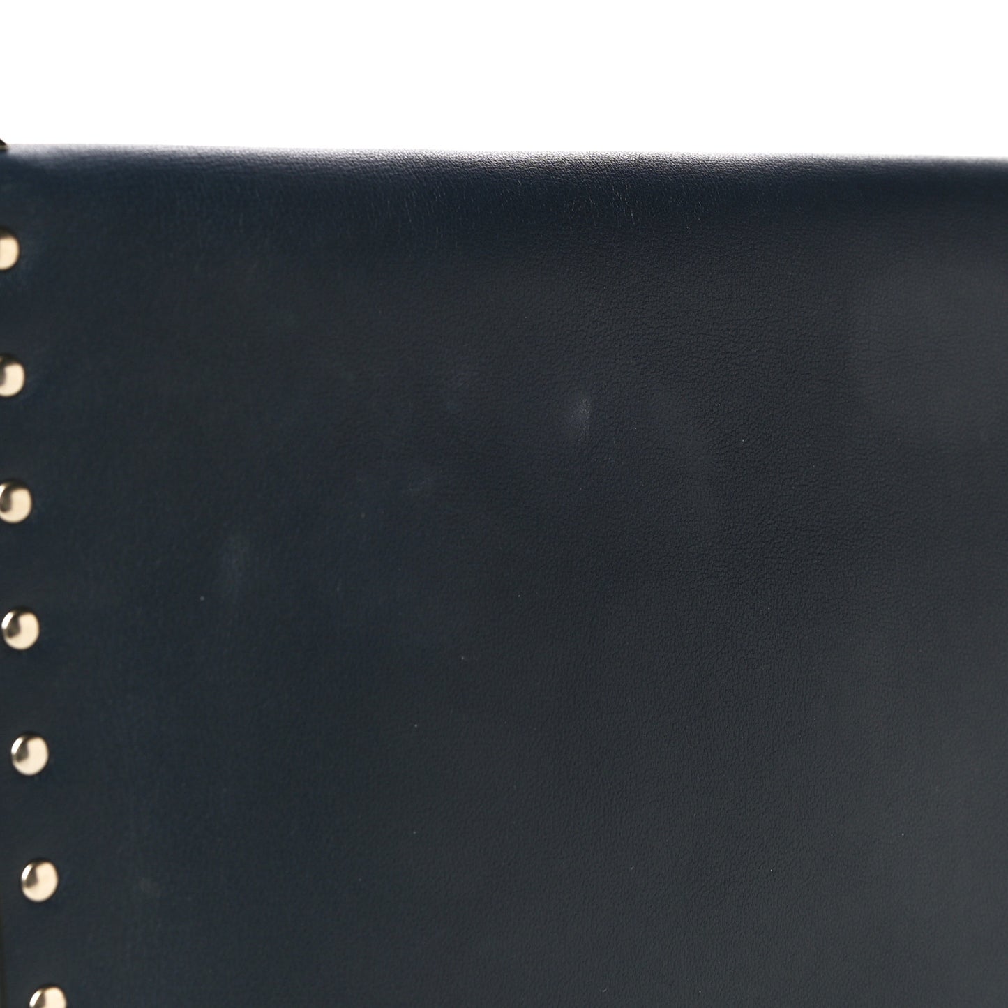 Vitello Large Rockstud Envelope Clutch Navy