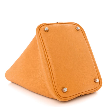 Hermes Taurillon Clemence Picotin Lock 18 PM Moutarde 4 of 13