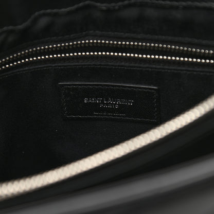Saint Laurent Calfskin Y Quilted Monogram Medium Loulou Chain Satchel Black 6 of 9