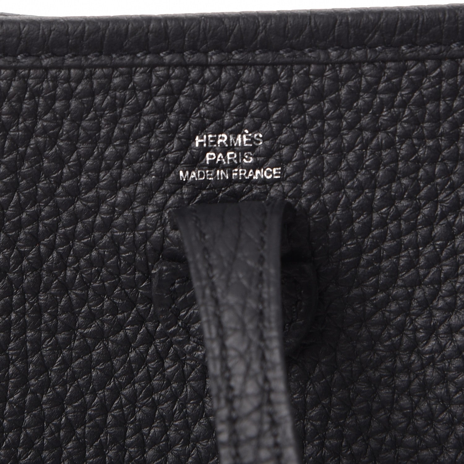 Hermes Taurillon Clemence Evelyne TPM Black 6 of 8