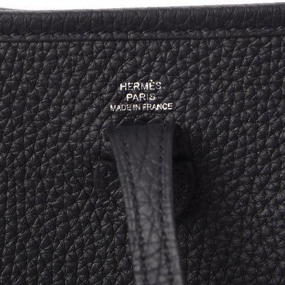 Hermes Taurillon Clemence Evelyne TPM Black 6 of 8