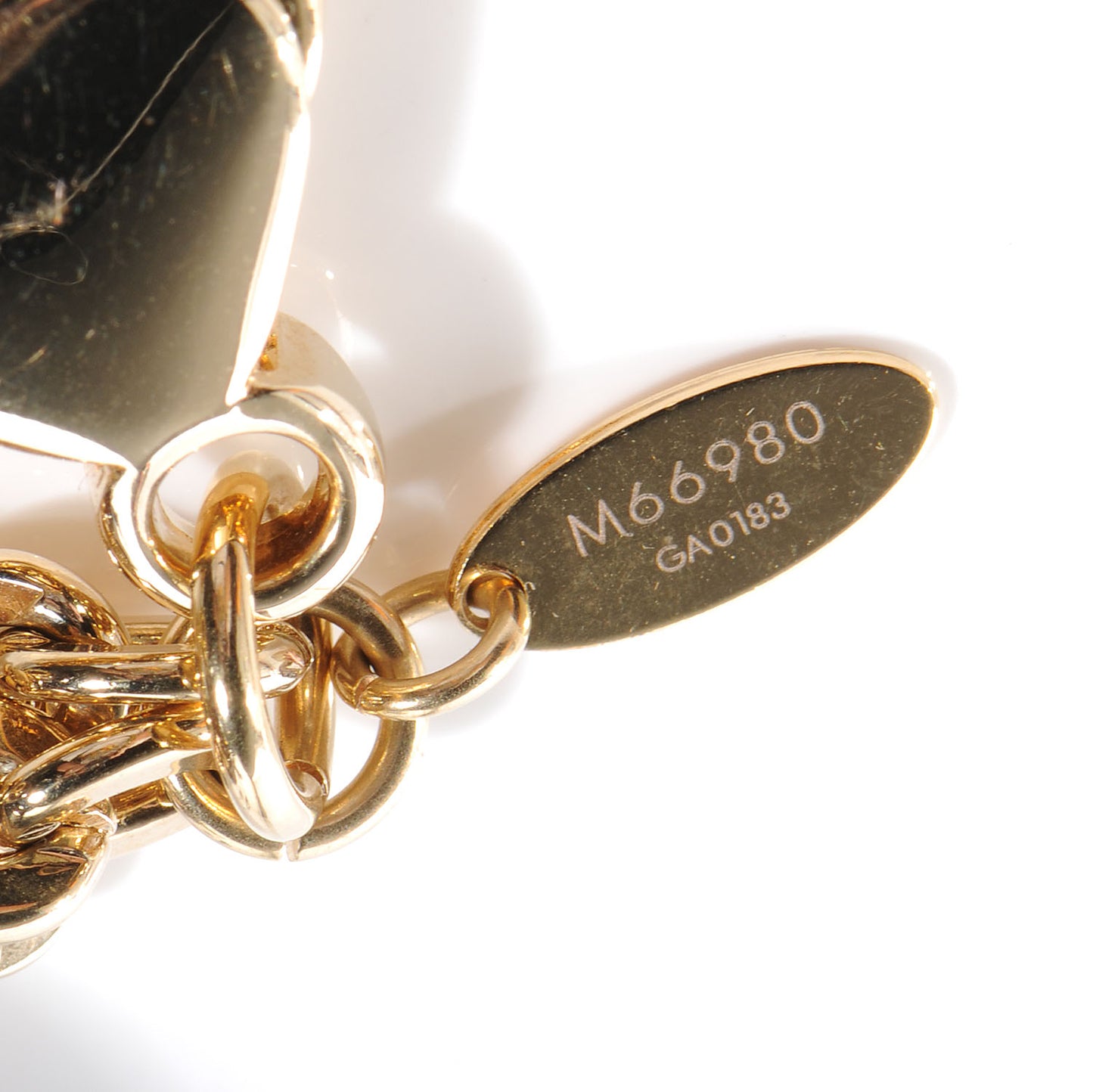 Monogram Ball Charm Key Chain Brown