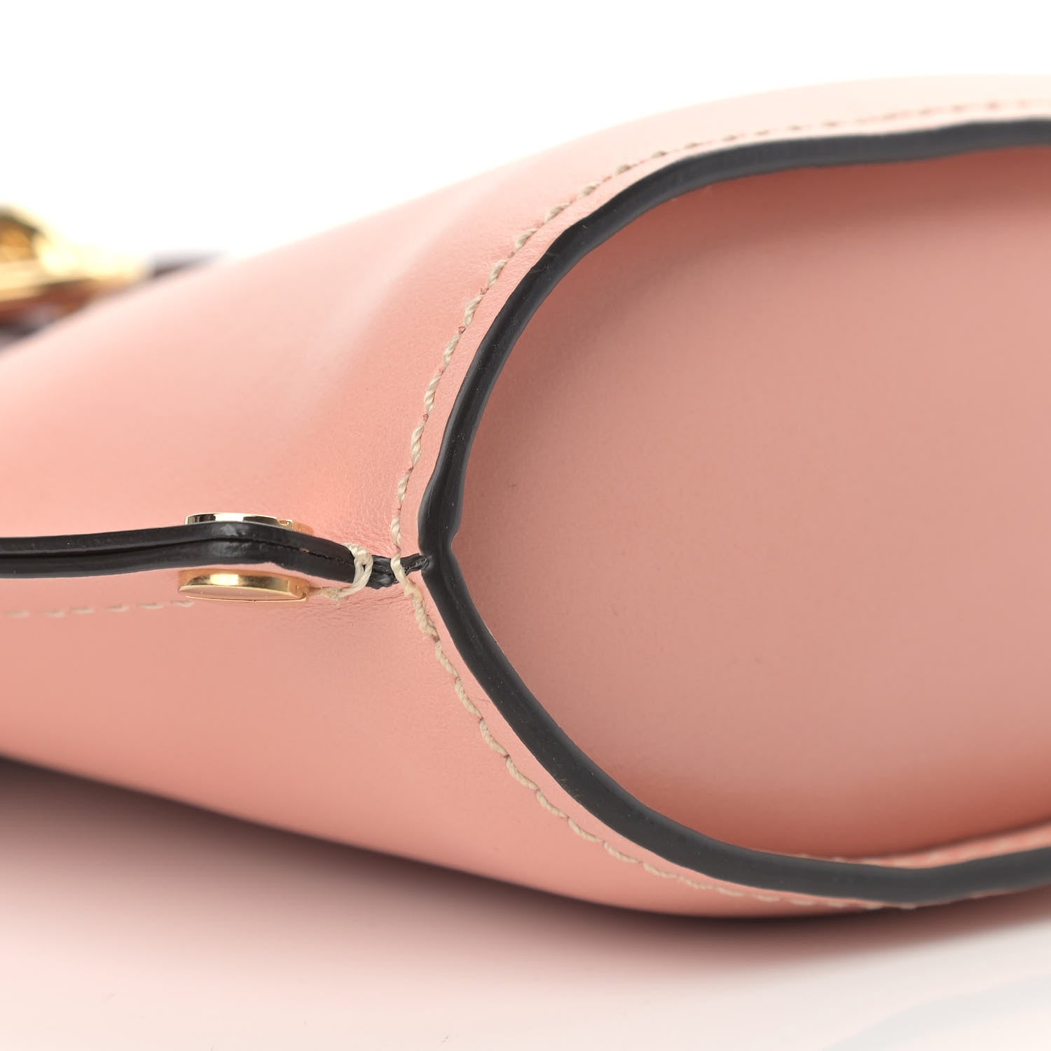 Chloe Shiny Calfskin Goatskin Mini Aby Bi-Color Bucket Fallow Pink 8 of 9