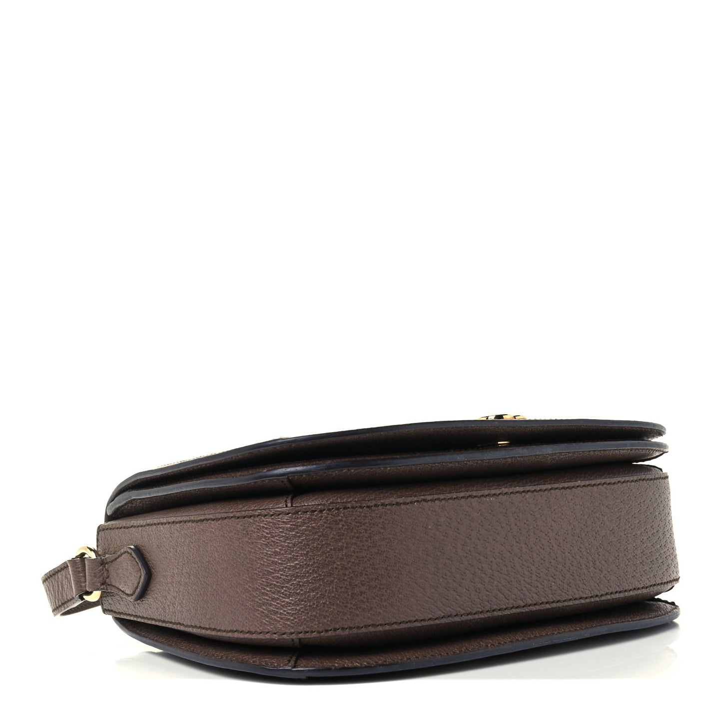 GG Supreme Monogram Web Small Ophidia Flap Messenger Bag Brown