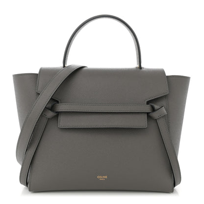 Celine Grained Calfskin Micro Belt Bag Grey 1 of 11