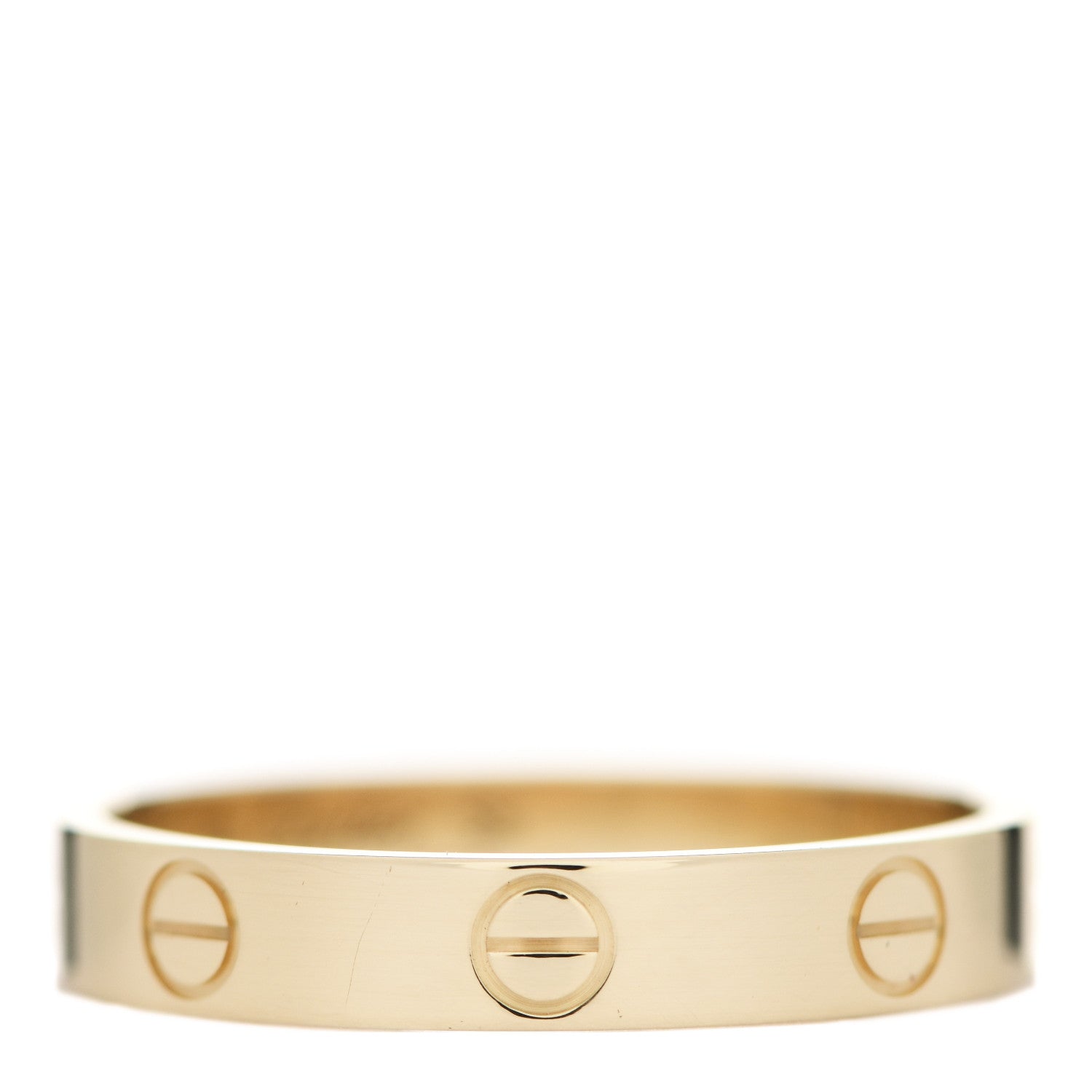 Cartier 18K Yellow Gold 3.5mm LOVE Wedding Band Ring 58 8.25 1 of 4