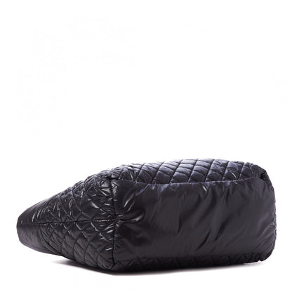 Chanel Nylon Quilted Large Coco Cocoon Tote Black 4 of 10