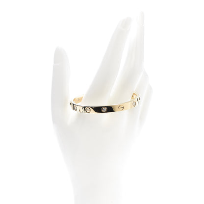 Cartier 18K Yellow Gold 6 Diamond LOVE Bracelet 16 2 of 7
