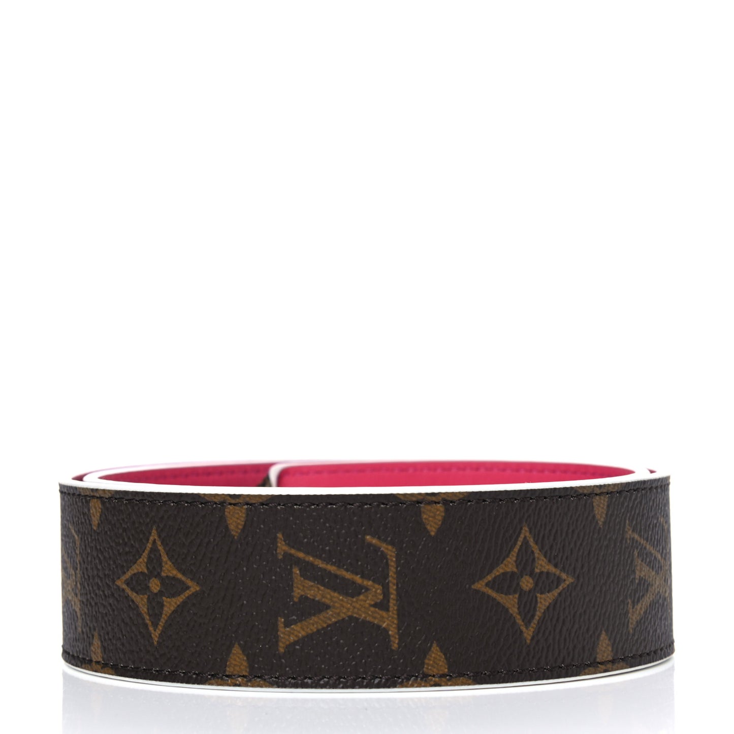 Monogram Bandouliere Shoulder Strap Hot Pink