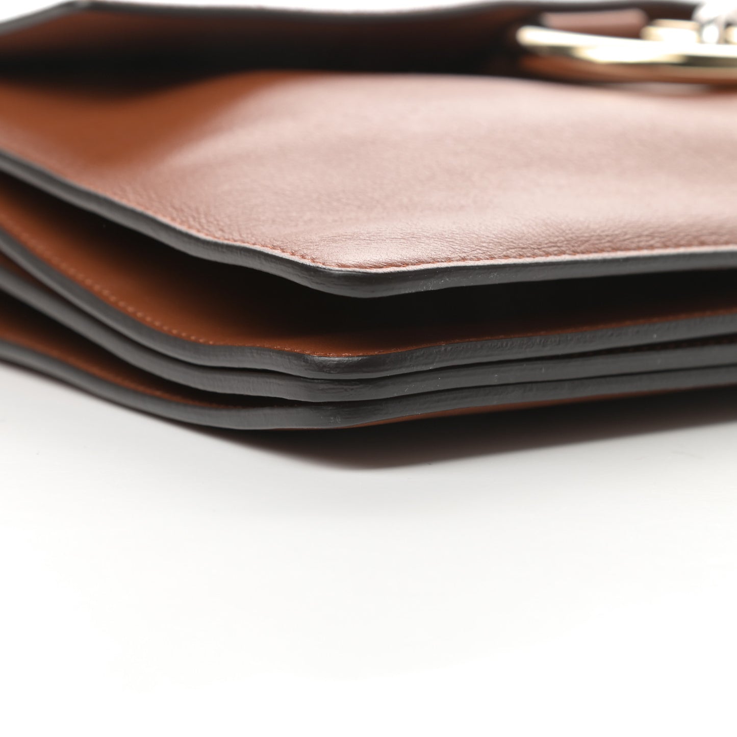 Suede Calfskin Medium Faye Shoulder Bag Tobacco