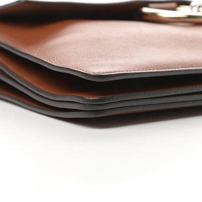 Chloe Suede Calfskin Medium Faye Shoulder Bag Tobacco 9 of 14