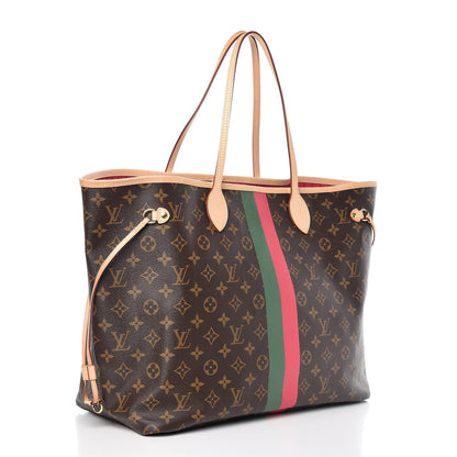 Louis Vuitton Monogram My LV Heritage Neverfull GM Vert Fuchsia 4 of 8