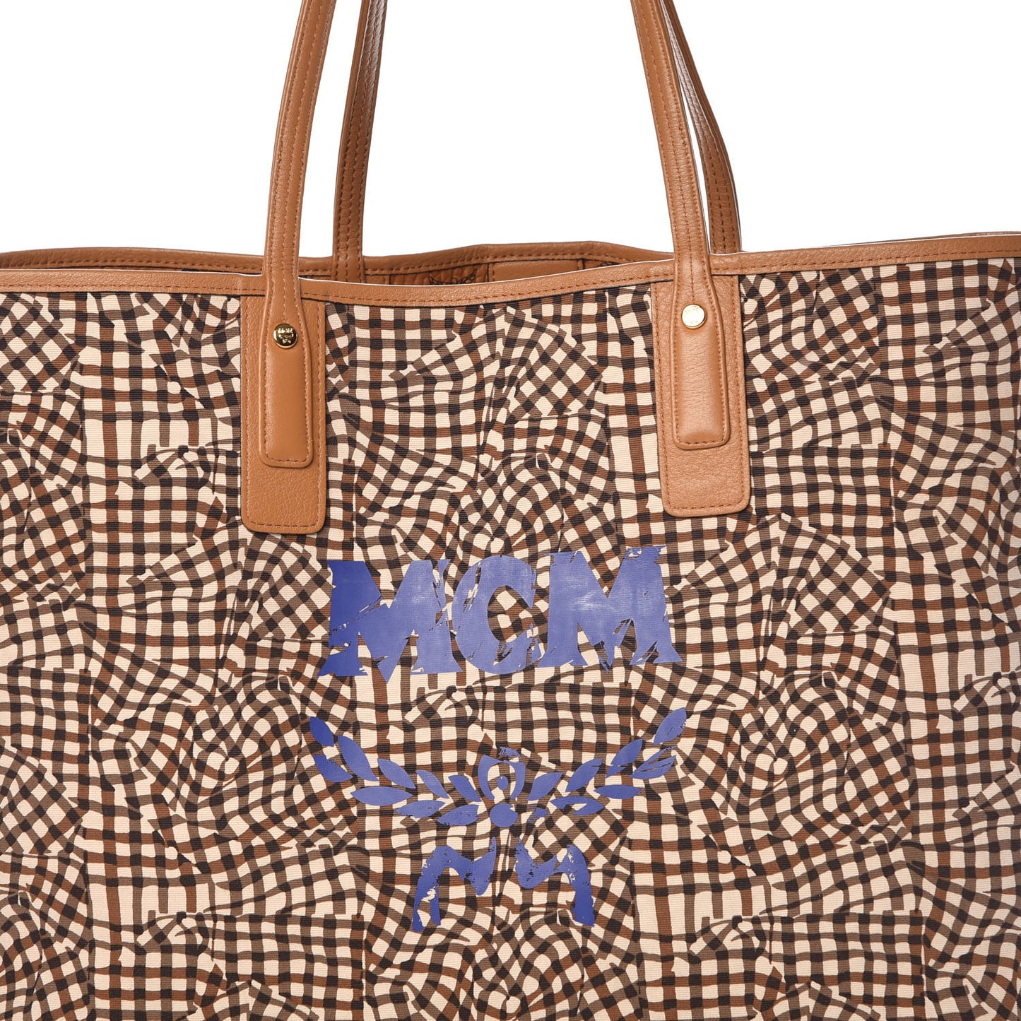 Visetos Large Liz Reversible Shopper Tote Cognac