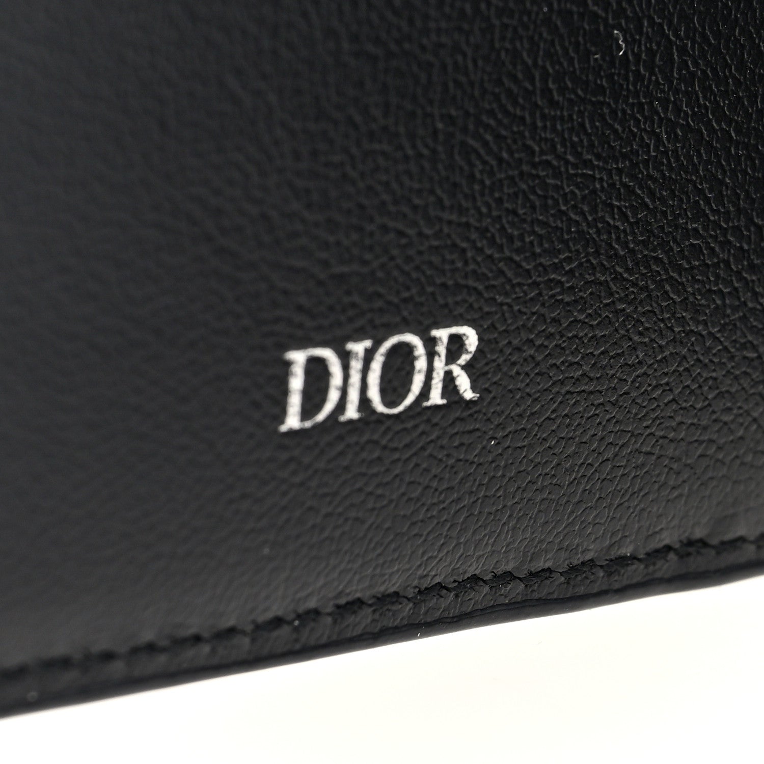 Christian Dior Grained Calfskin Bi-Fold Wallet Black 6 of 6