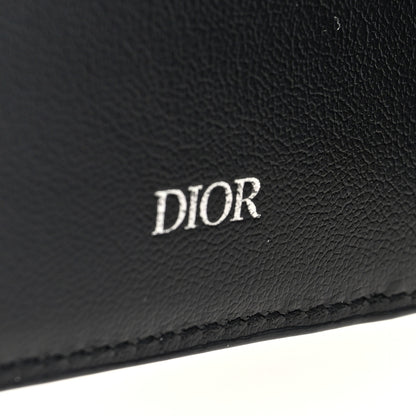 Christian Dior Grained Calfskin Bi-Fold Wallet Black 6 of 6
