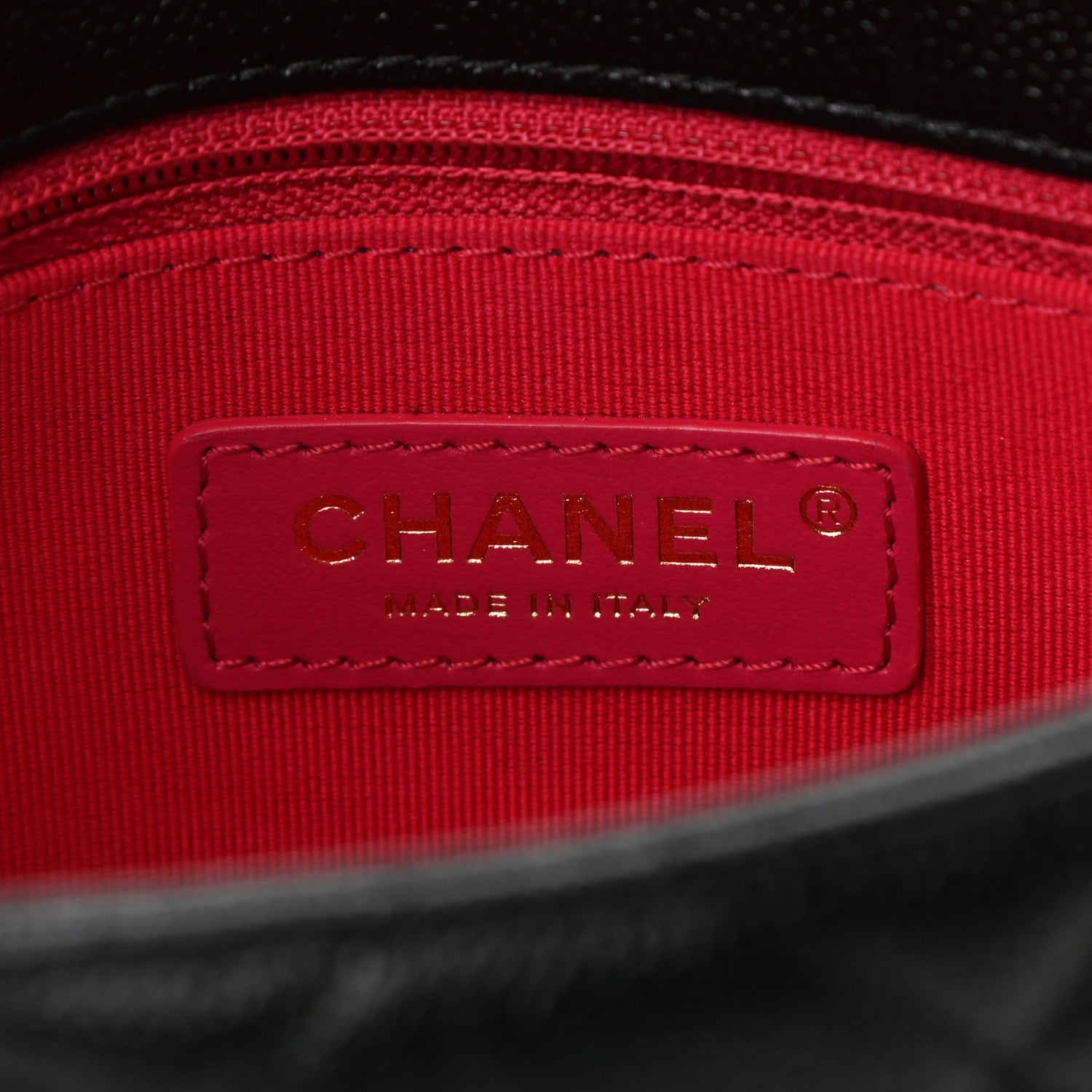 Chanel Shiny Caviar Quilted Small Chain Melody Flap Black 6 of 10