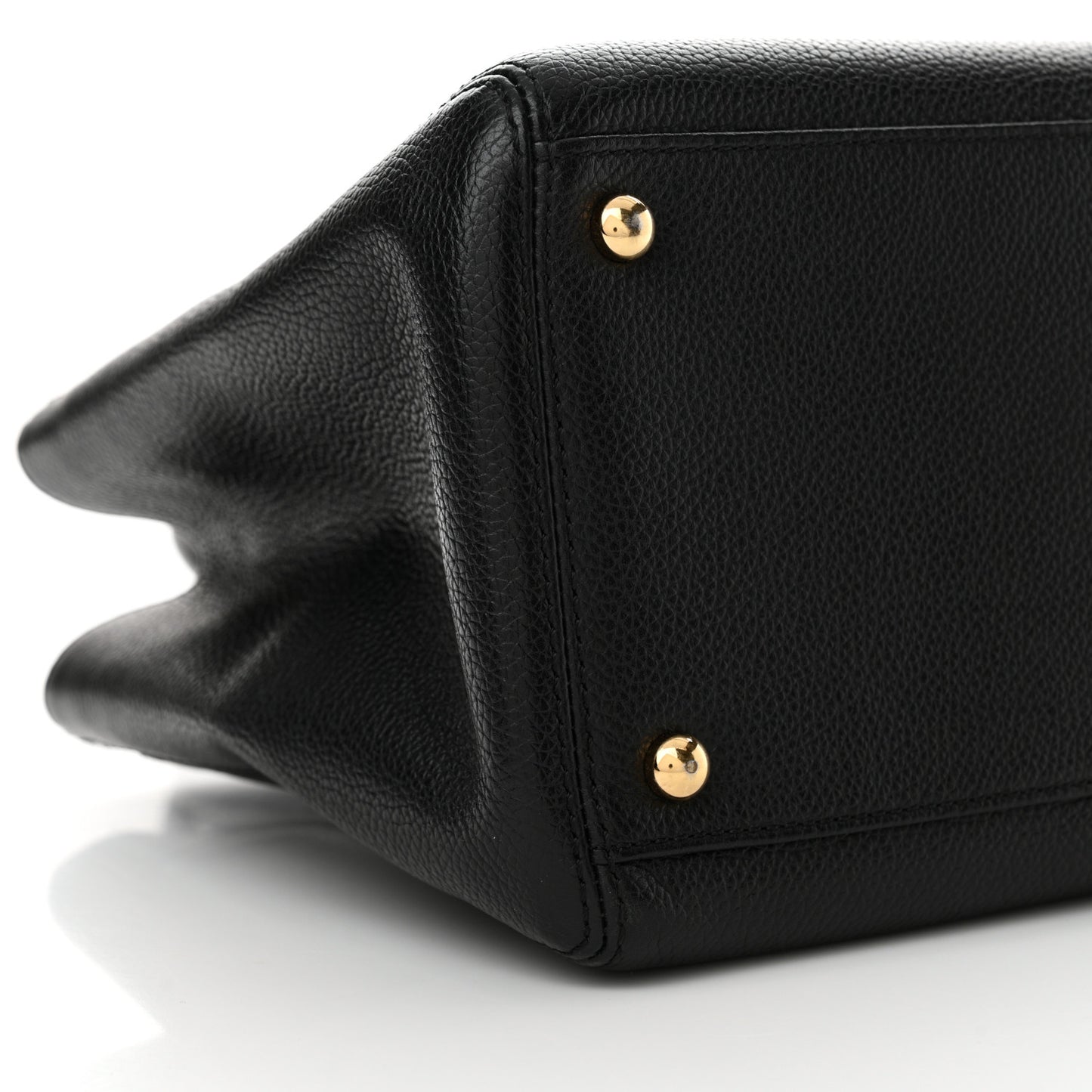 Caviar Medium Cerf Executive Shopper Tote Black