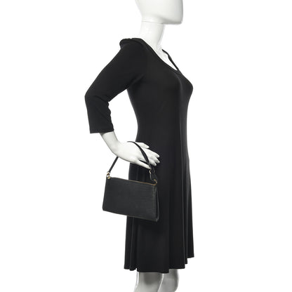 Louis Vuitton Epi Pochette Accessories 24 Black 2 of 13