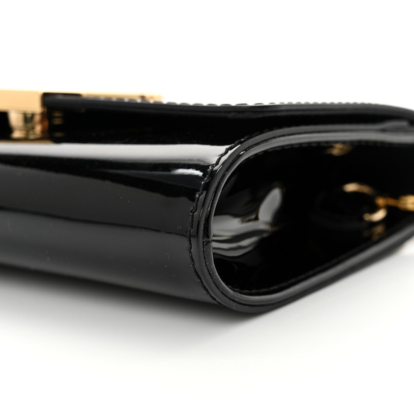 Patent Louise PM Chain Clutch Black