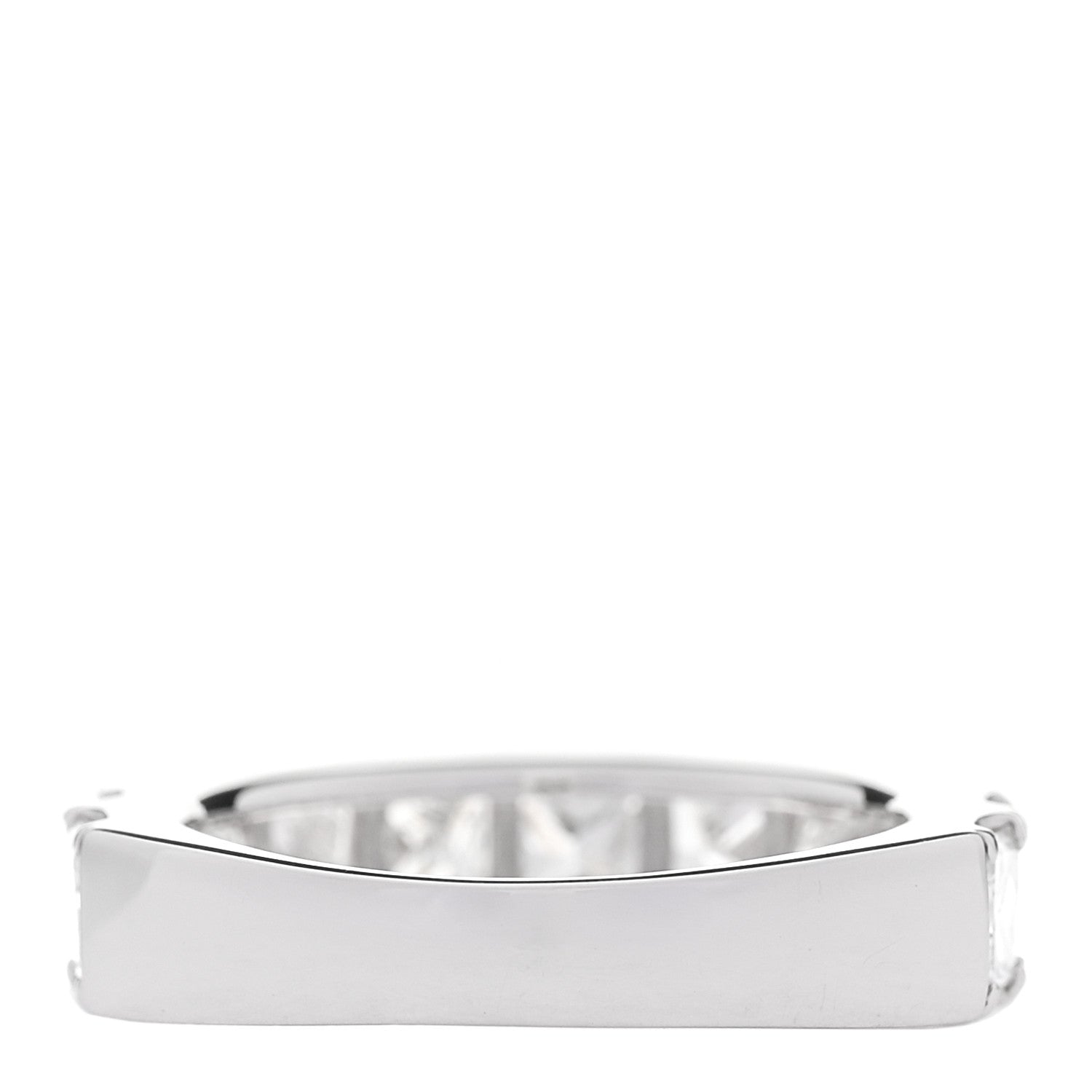 Parker & West by FASHIONPHILE Platinum Diamond 3.00ct Princess Cut Half Eternity Band Ring 53 6.25 3 of 4