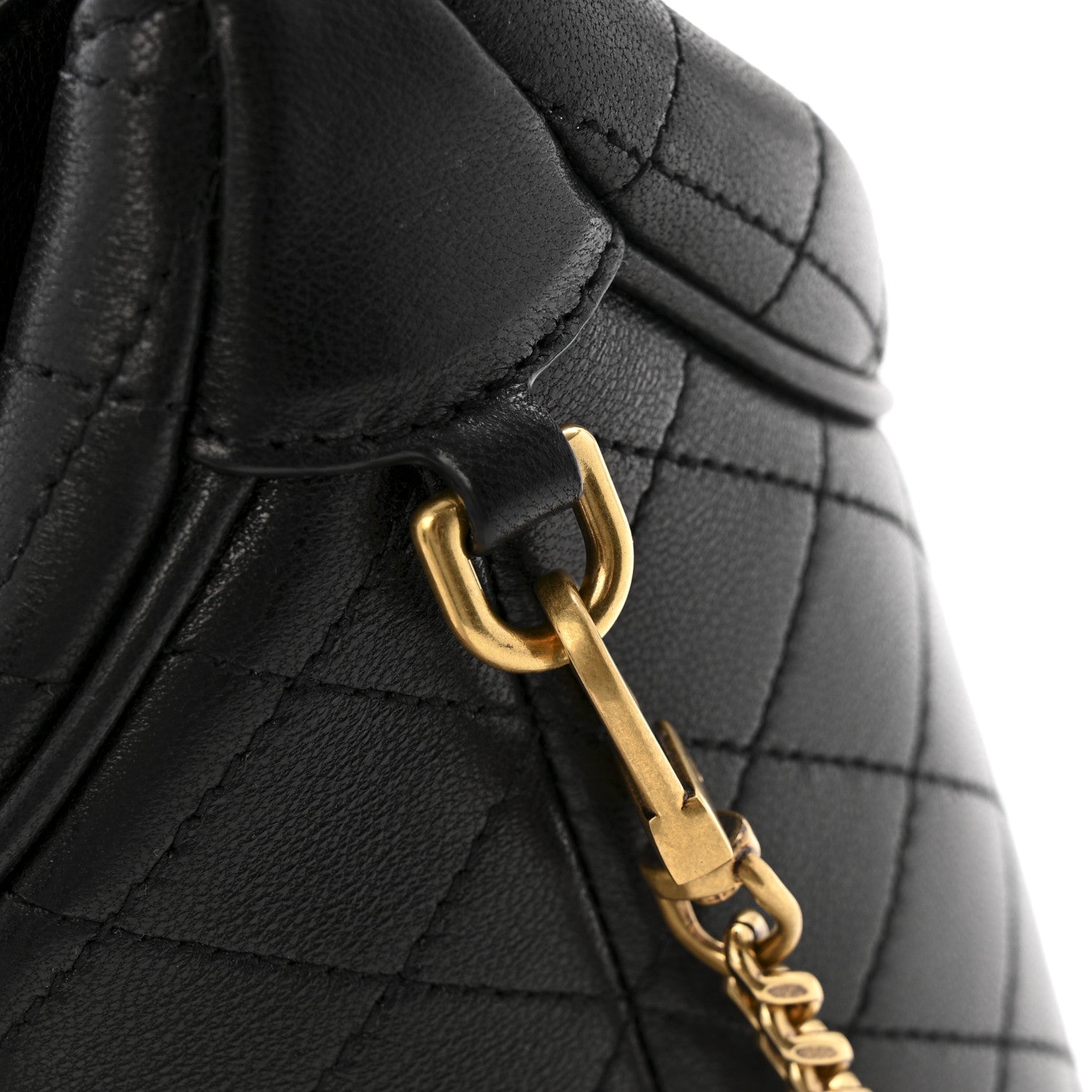Saint Laurent Lambskin Gabby Mini Bucket Bag Black 11 of 11