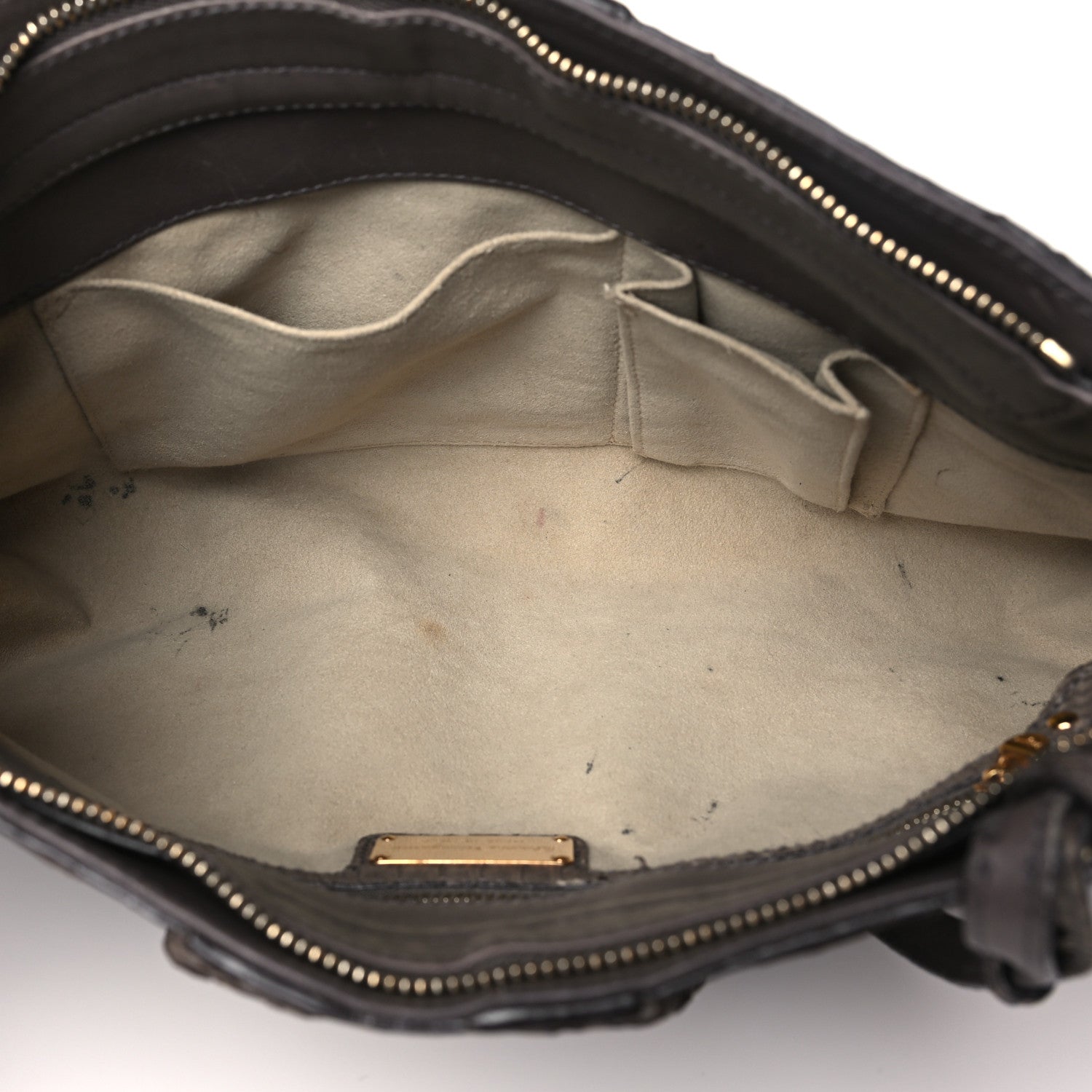 Salvatore Ferragamo Snakeskin Gancio Satchel Clutch 5 of 12