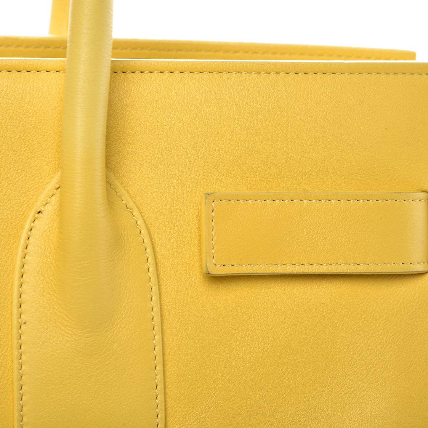 Grained Calfskin Small Sac De Jour Yellow