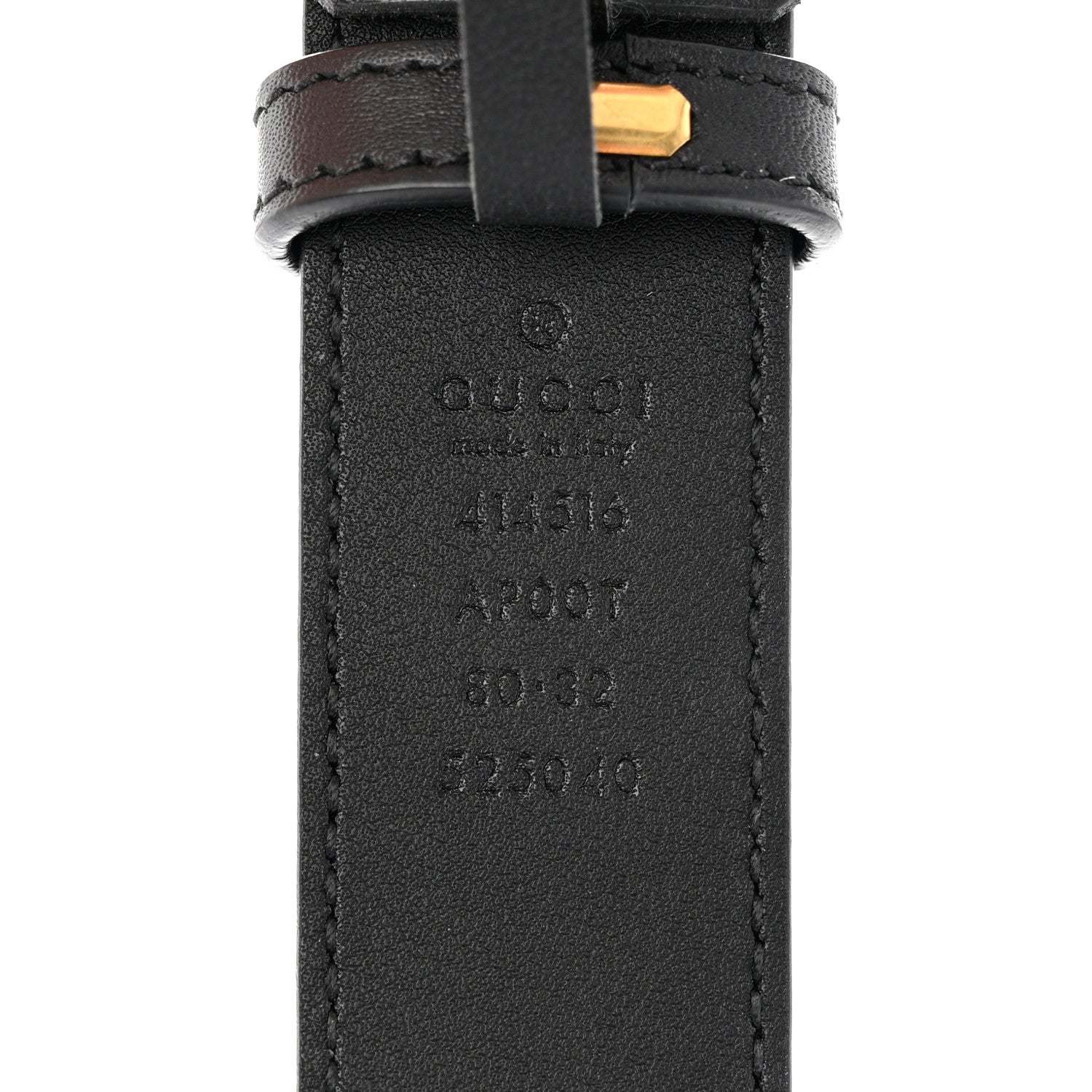 Gucci Calfskin Double G 30mm Belt 80 32 Black 3 of 4