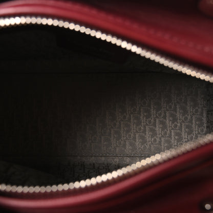Christian Dior Lambskin Cannage Medium Lady Dior Burgundy 5 of 10