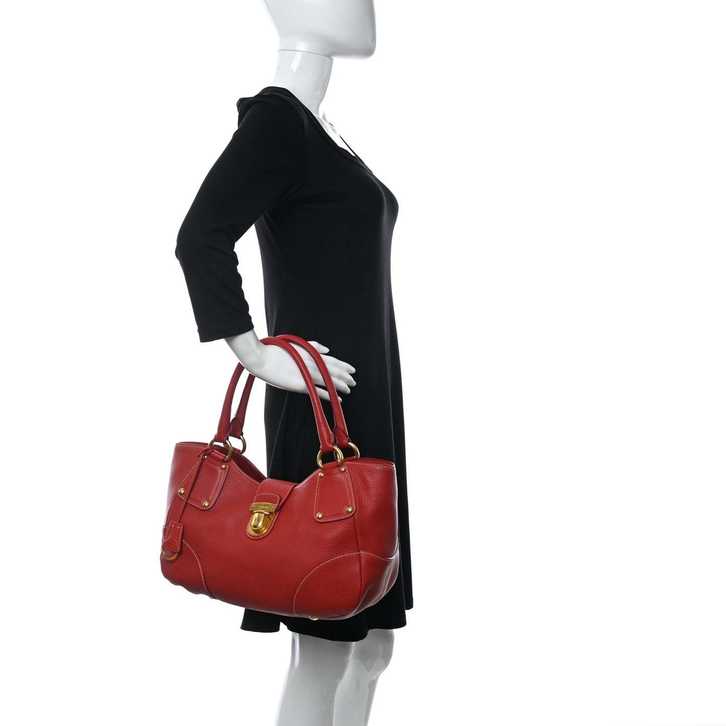 Vitello Daino Pushlock Tote