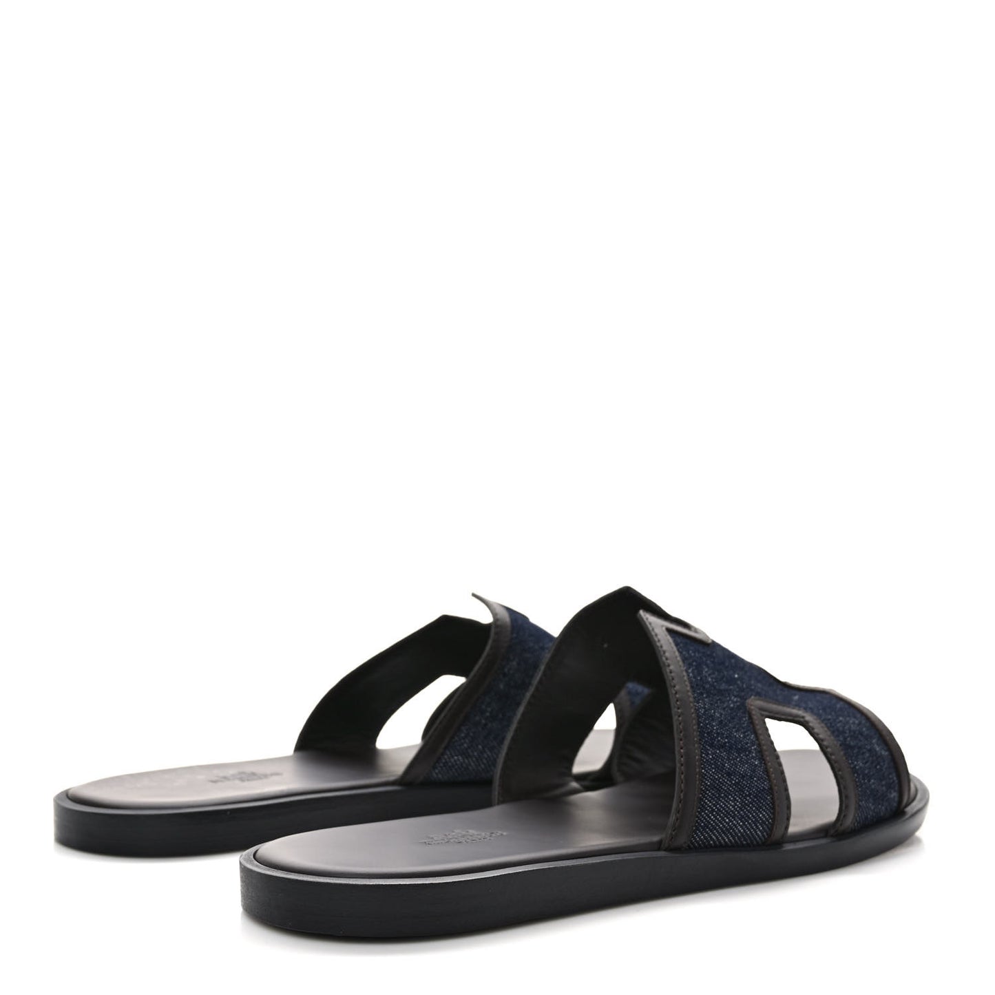 Denim Calfskin Mens Izmir Sandals 42 Bleu Brut