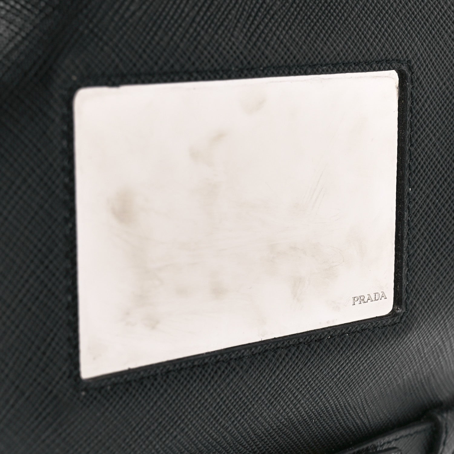 Prada Saffiano Lux Chain Wallet Black 6 of 12