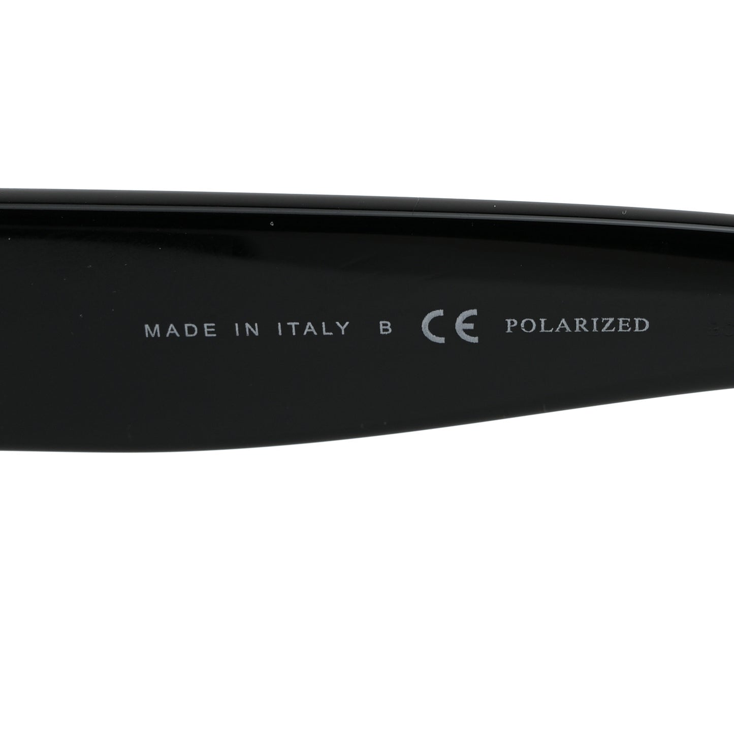 Acetate Polarized Oval CC Sunglasses 5469-B-A Black