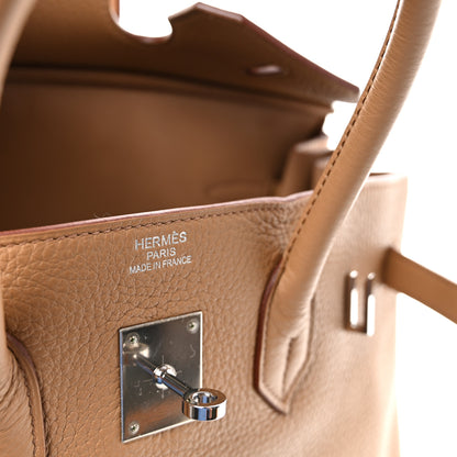 Hermes Taurillon Clemence Birkin 35 Biscuit 6 of 10